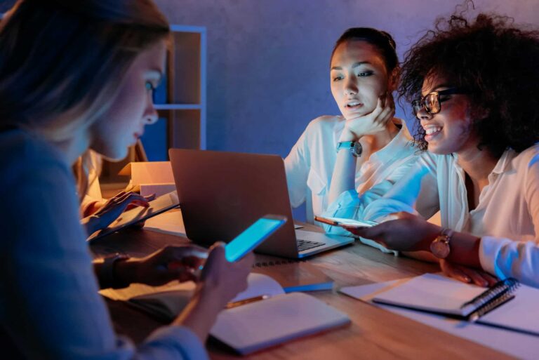 young-multiethnic-businesswomen-working-with-digital-devices-at-home-office